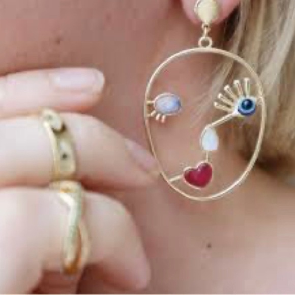 Fashion Nova Face Your Fears Abstract Earrings - Picture 6 of 14